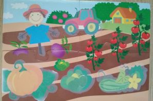 Огород рисунок для детей