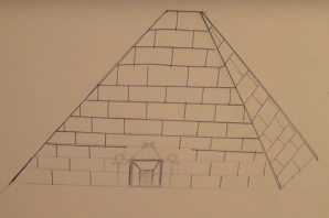 Эскиз пирамиды хеопса