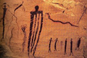 Рисунки первобытных людей в пещерах