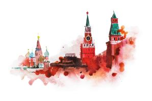 Кремлевская стена рисунок