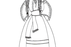 Чувашский народный костюм рисунок
