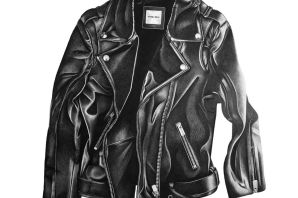 Рисунок на кожаной куртке