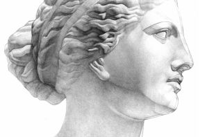 Афродита голова рисунок