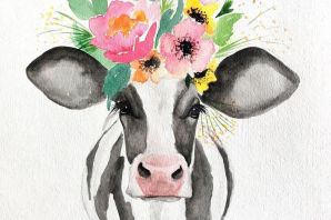 Рисунок разные цвета коров