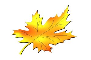 Осенний листик рисунок