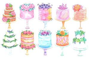 Рисунок цветов на день рождения