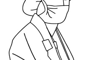 Рисунок врача карандашом