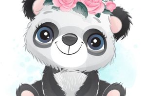 Панда иллюстрация