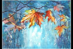Осенний листопад рисунок
