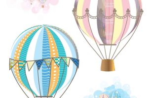 Воздушный шар с корзиной рисунок