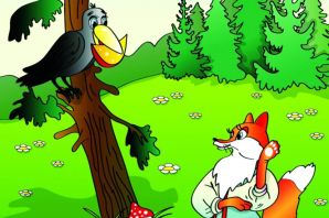 Иллюстрация к басне крылова ворона и лисица