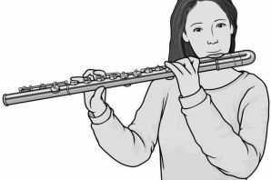 Флейта музыкальный инструмент рисунок