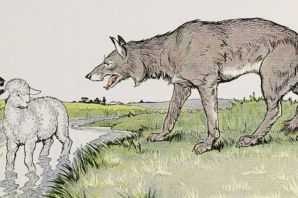 Иллюстрация к басне крылова волк и ягненок