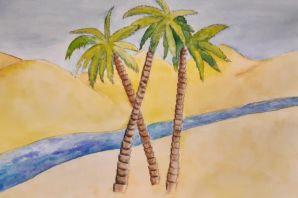 Иллюстрация к стихотворению три пальмы