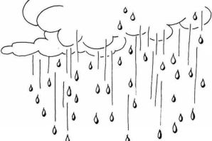 Рисунок дождя для детей