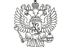 Нарисованный герб россии