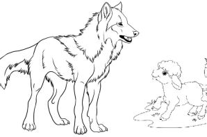 Рисунок к сказке волк и ягненок