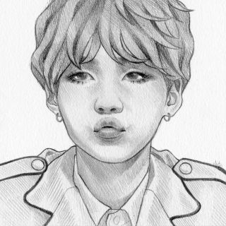 Юнги рисунок карандашом