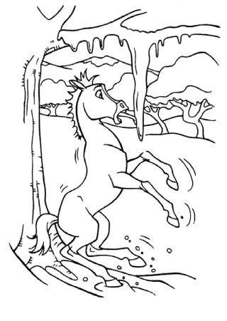 Конь юлий раскраска