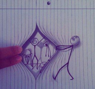 Рисунки в альбоме