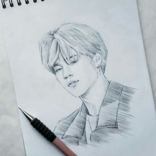 Рисунок чимина карандашом