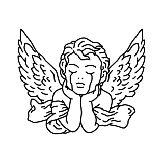 Раскраска ангел хранитель