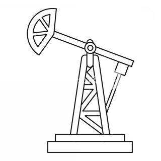 Нефтяная качалка рисунок