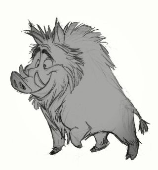 Кабан рисунок для детей