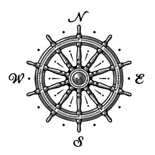 Штурвал рисунок