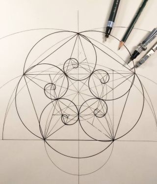 Эскиз циркуль