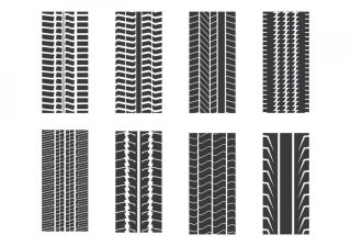 Рисунок шины автомобиля