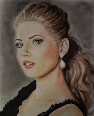 Рисунок сухой кистью