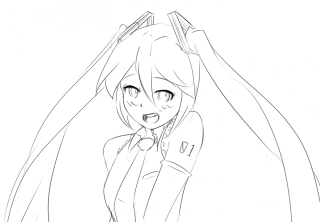 Хатсуне мику рисунок