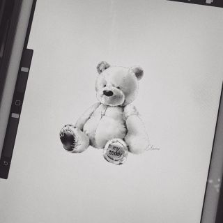 Мишка эскиз