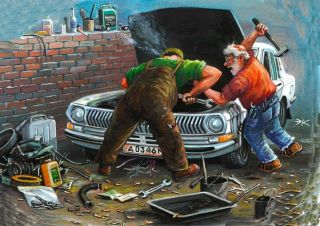 Автослесарь рисунок