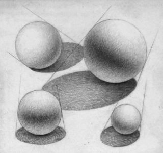 Шар рисунок в объеме