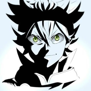 Черный клевер рисунок