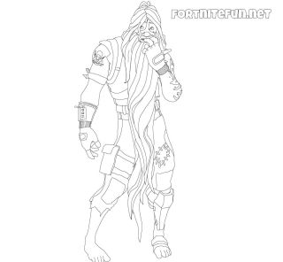 Раскраска фортнайт банан