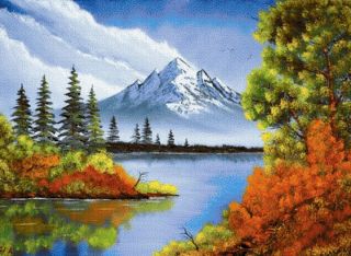 Пейзаж акрилом