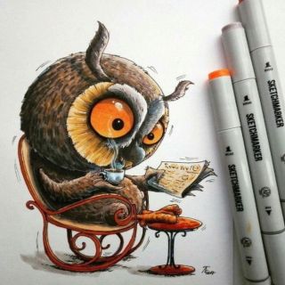 Рисунки дом совы