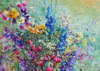 Полевые цветы живопись