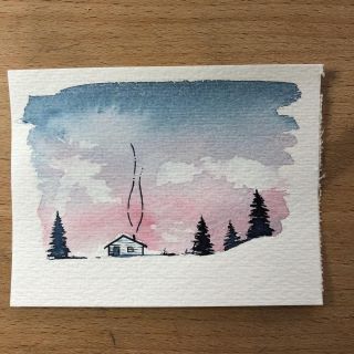 Маленькие рисунки акрилом