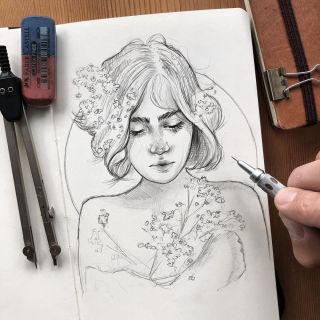 Мама рисунок карандашом