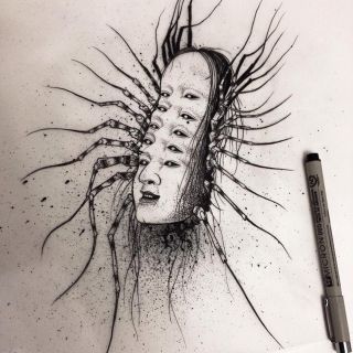 Сороконожка эскиз