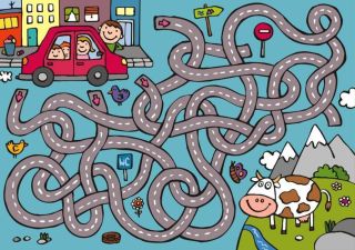 Лабиринт детский рисунок