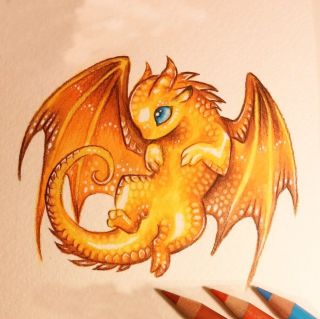 Новогодний дракон рисунок