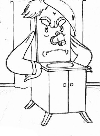 Рисунок на тему мойдодыр