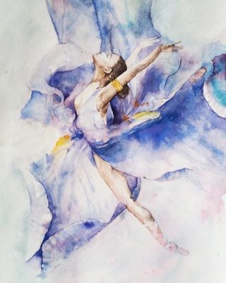 Балерина рисунок