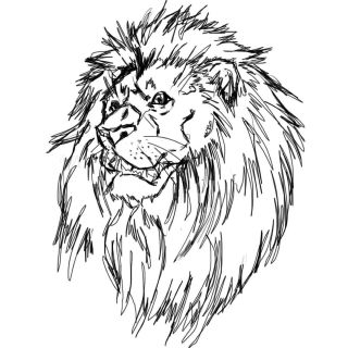 Нарисованный лев