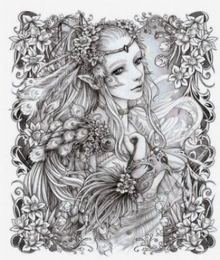 Раскраски антистресс фэнтези